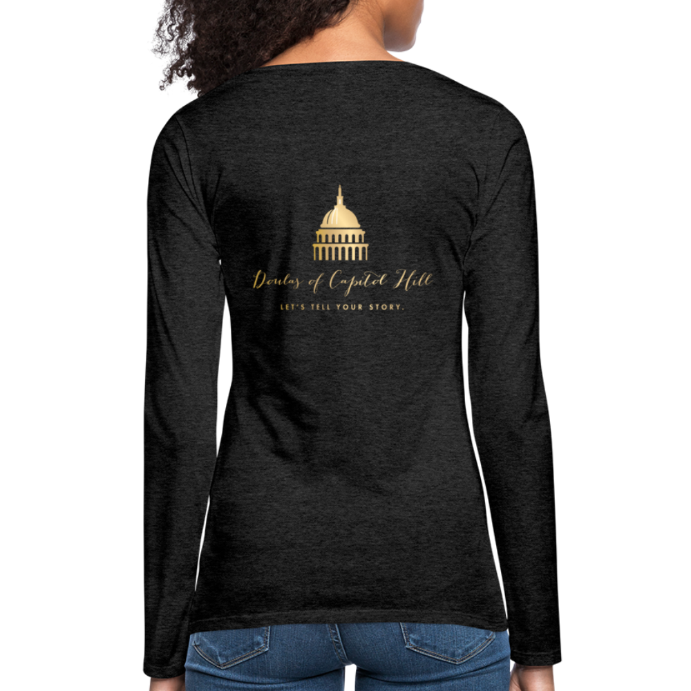 Doulas of Capitol Hill - small logo front large back - charcoal grey