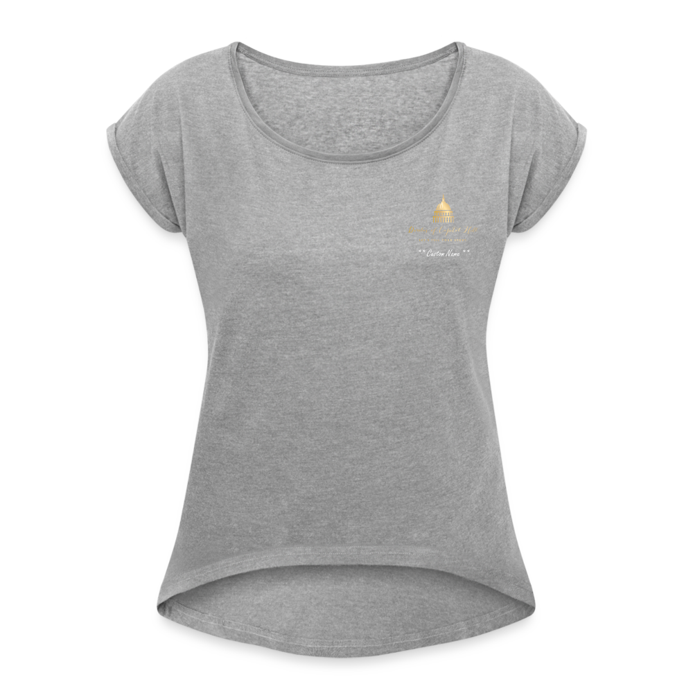 Doulas of Capital Hill Women's Roll Cuff T-Shirt - heather gray