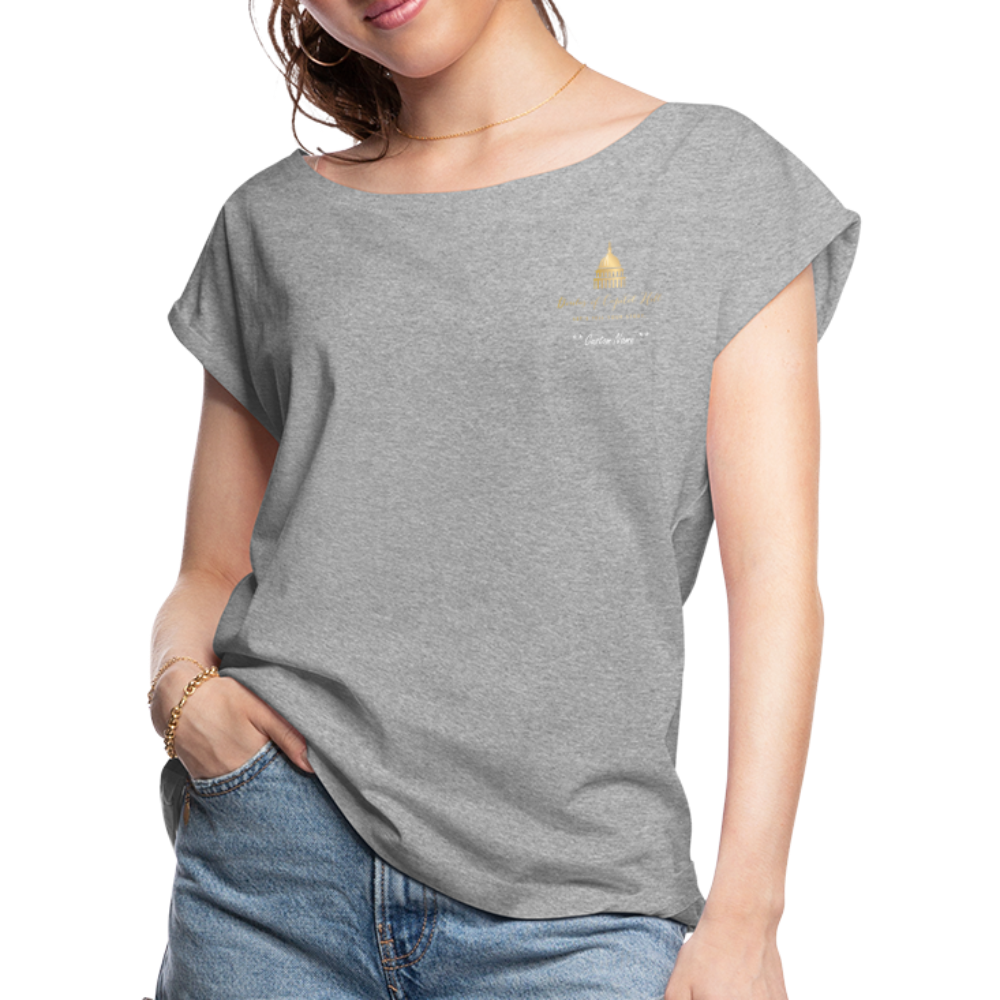 Doulas of Capital Hill Women's Roll Cuff T-Shirt - heather gray