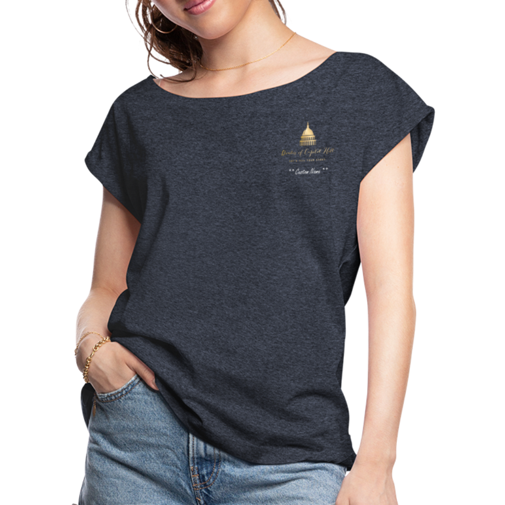 Doulas of Capital Hill Women's Roll Cuff T-Shirt - navy heather