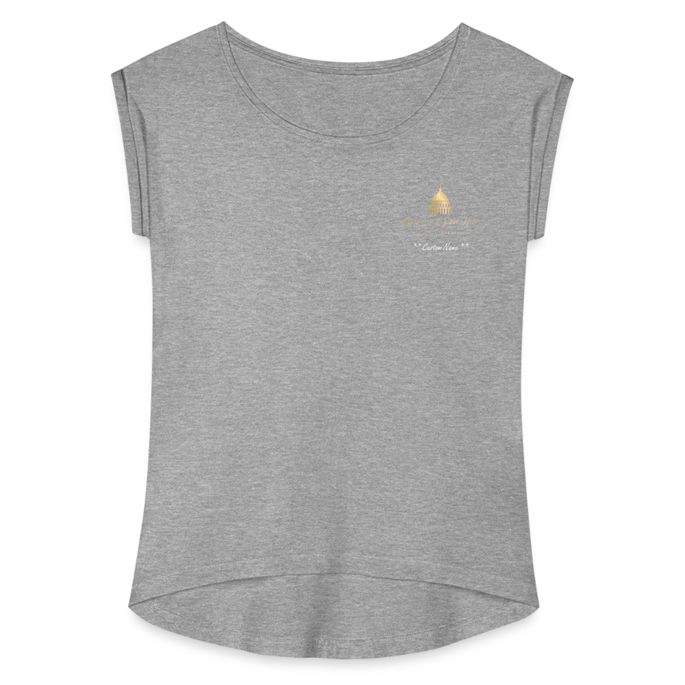 Doulas of Capital Hill Women's Roll Cuff T-Shirt - heather gray