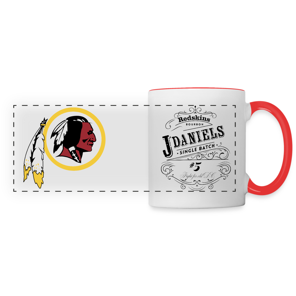 Redskins JD Bourbon Mug - Color Handle - white/red