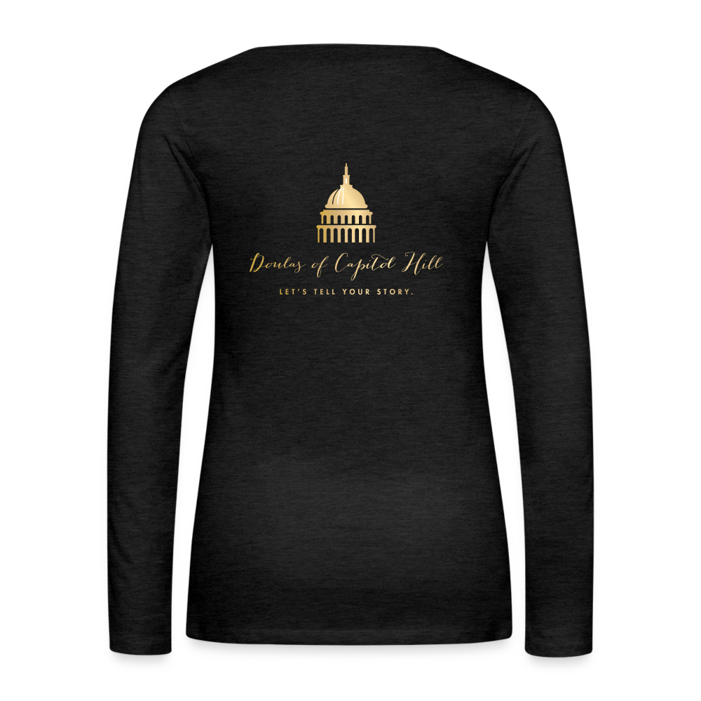 Doulas of Capitol Hill - small logo front large back - charcoal grey