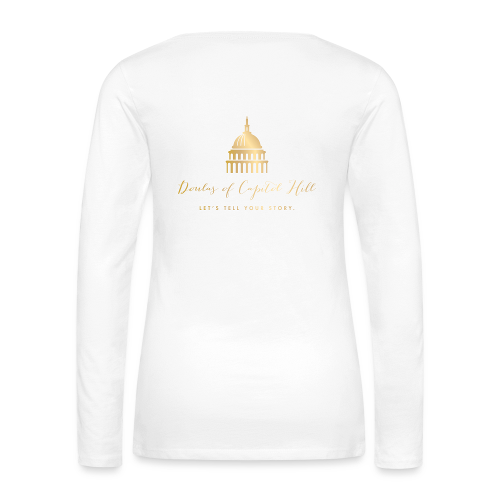 Doulas of Capitol Hill - small logo front large back - white