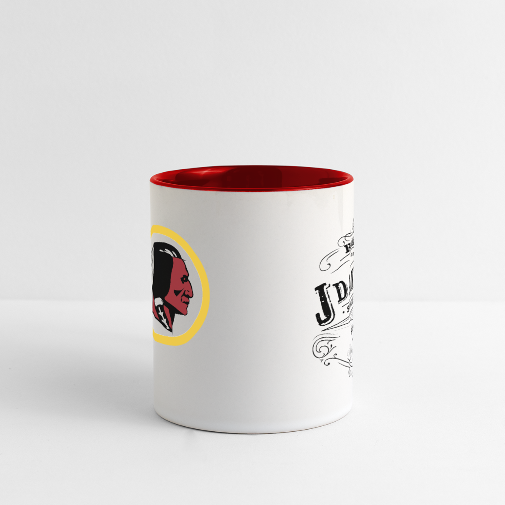 Redskins JD Bourbon Mug - Color Handle - white/red
