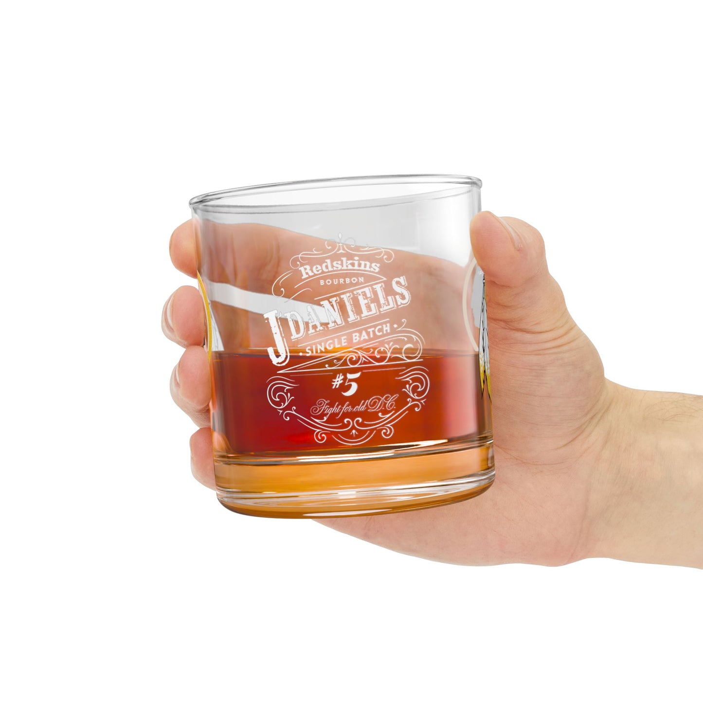Redskins - JD Bourbon - Rocks Glass, 10oz