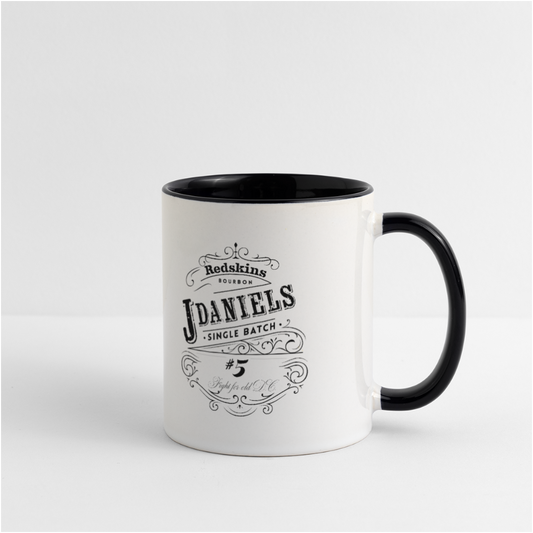 Redskins JD Bourbon Mug - Color Handle - white/black