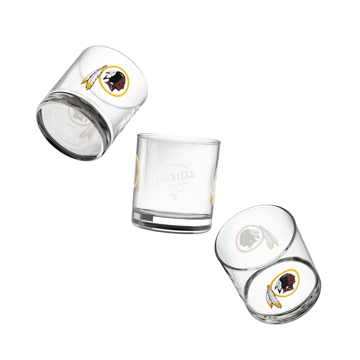 Redskins - JD Bourbon - Rocks Glass, 10oz